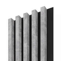 VZOREK - Dřevěná lamela LINEA COMFORT 5 - urban / černá - ROZMĚR VZORKU: 132 x 123 mm
