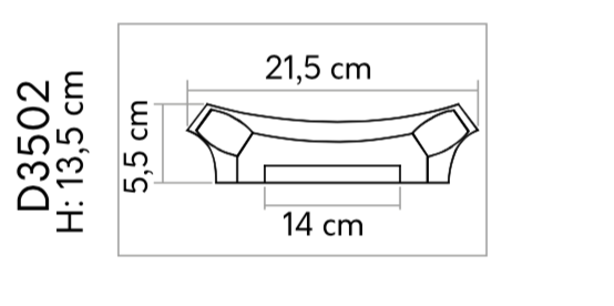 Pilastr - 135 x 215 x 55 mm