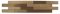 H WOOD,  DUB TERMO, 4 řady, broušené lamely (900 x 180 mm)
