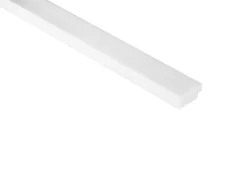 VZORKA - Koncový profil pre vodotesný lamelový panel (tri lamely) - ľavý - 135 x 28 x 12 mm - BIELY