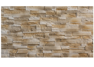 Sádrový obklad, ZE SÁDRY, ISTRIA 1, hnědá, 200 - 340 x 93 mm, tloušťka 12-24 mm, 0.51 m2