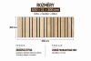 Lamelový panel HAARLEM - DUBOVÁ DÝHA, 600 x 300 x 11 mm, ČERNÝ MDF PANEL