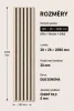 ATYPICKÝ PRODUKT - Akustický panel - DUB SONOMA, MDF + FÓLIA FINISH 3D, ČIERNY akustický podklad FILC, 280 x 2080 mm