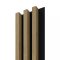LINEA SLIM 3 dřevěné lamely na desce - dub | černá, 2650 x 150 x 30 mm