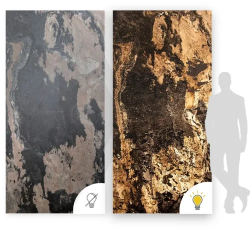 Kamenná dyha - Autumn Rustic - transparentná, 1220 x 2440 x 3 mm
