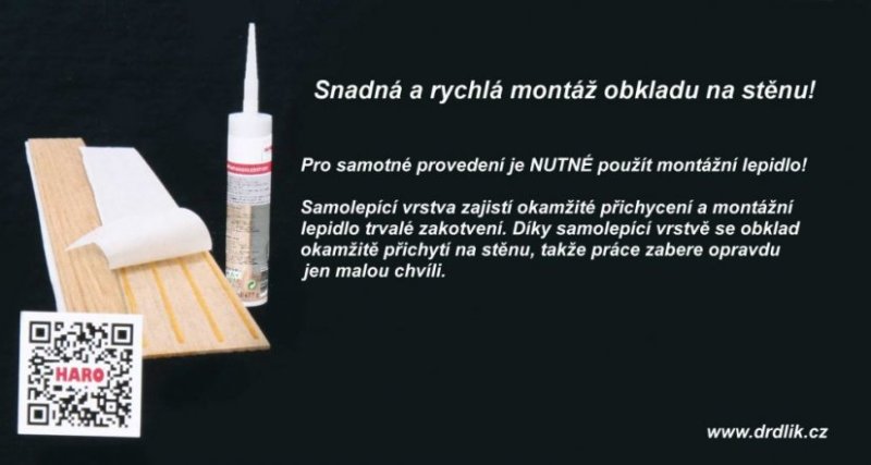 Velkoformátový dřevěný obklad HARO