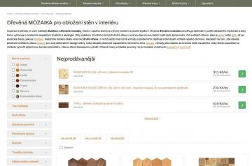 Mozaika – efektní a variabilní design dřevěných obkladů.