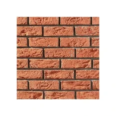 Cihlový obklad, ROH, Z BETONU, COUNTRY 711, červená, 80 - 190 x 62 mm, tloušťka 14-17 mm, 1,80 bm