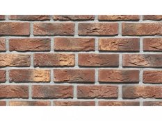 Cihlový obklad, Z BETONU, COUNTRY 676, hnědá, 205 x 62 mm, tloušťka 14-17 mm, 1 m2