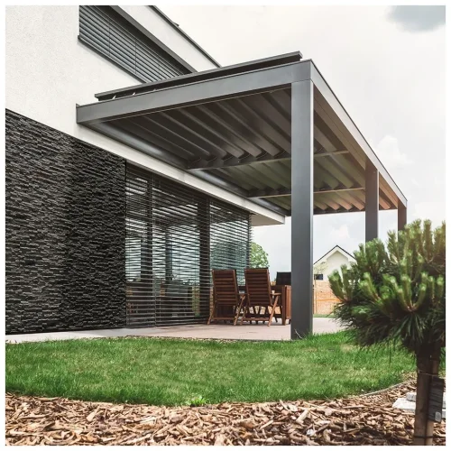 Kamenný obklad, Z BETONU, MINNESOTA 3,  černohnědá, 105 x 190, 330 mm, tloušťka 8 - 17 mm, 0.43 m2