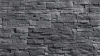 Betonový obklad, Z BETONU, MEXICANA 3 - graphite, šedá, tloušťka 10-30 mm, 0.5 m2