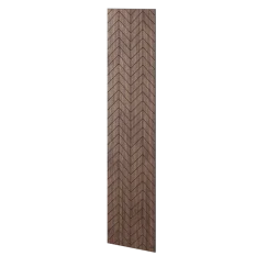 Veľkoformátový lamelový panel VERSIN - DYHA Z AMERICKÉHO ORECHA, 600 x 2750 x 11 mm, ČIERNY MDF PANEL