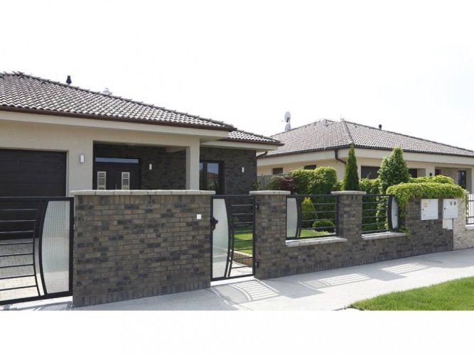 Cihlový obklad, Z BETONU, COUNTRY 618, šedá, 205 x 62 mm, tloušťka 14-17 mm, 1 m2