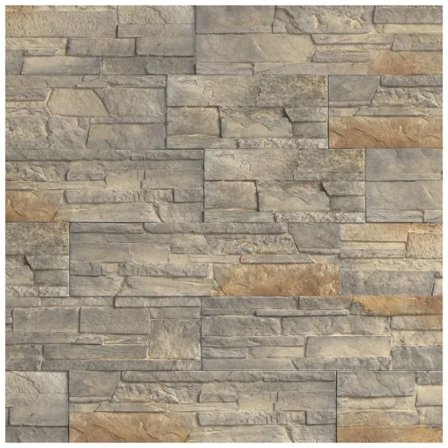 Kamenný obklad, Z BETONU, FOSILLO 1, hnědošedá, 92 x 200 - 330 mm, tloušťka 8 - 16 mm, 0.44 m2