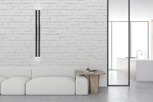 Realizace sádrového obkladu CELLAR – Bílé cihly v moderním pojetí