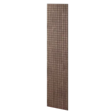 Velkoformátový lamelový panel BRUGES - DÝHA Z AMERICKÉHO OŘECHU, 600 x 2750 x 11 mm, ČERNÝ MDF PANEL