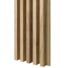 Dřevěné lamely ŠIROKÉ  na DÝHOVANÉ desce (MDF), DUBOVÁ DÝHA, 46 x 300 x 2750 mm (0,825 m2) - Povrchová úprava dýhy: Olejovaná