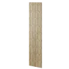 Veľkoformátový lamelový panel SENDAI - DUBOVÁ DYHA, 600 x 2750 x 11 mm, ČIERNY MDF PANEL