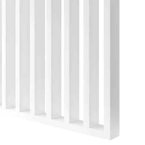 Dělící lamelová stěna s podstavcem - volně stojící, 990 x 2005 mm, (MDF), BÍLÁ