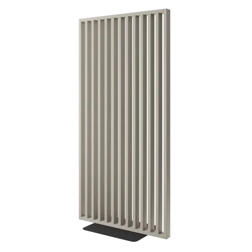 Deliaca lamelová stena s podstavcom - voľne stojaca, 990 x 2005 mm, (MDF), PIESKOVÁ BÉŽOVÁ