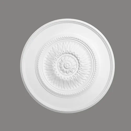 Rozeta - průměr 592 mm, hloubka 85 mm, maximální šířka řezaného otvoru 85 mm