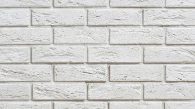 Cihlový obklad, Z BETONU, BOSTON 2 - white, bílá, 222 x 73 mm, tloušťka 8-21 mm, 0.52 m2