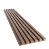 Dřevěné lamely ÚZKÉ na DÝHOVANÉ desce (MDF), OŘECH DÝHA, 24 x 300 x 2750 mm (0,825 m2) - Povrchová úprava dýhy: Olejovaná