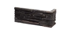 Sádrový obklad, ROH, ZE SÁDRY, VENEZIA 4, tmavě šedá, 70 - 140 x 80 - 375 mm, tloušťka 12-28 mm, 0.38 m2