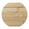 H MINI WOOD, DUB PŘÍRODNÍ, 5 řad, broušené lamely - balení obsahuje 2 kusy panelů (650 x 190 mm)