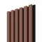 Akustický panel ACOUSTIC LINE - terracote | čierna, 2650 x 245 x 22 mm, lamely MDF + FINISH FILE, akustický podklad FILC