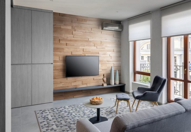 Dřevěné obklady do moderního bytu