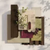 Akustický panel - ORECH, MDF + FÓLIA FINISH 3D, ČIERNY akustický podklad FILC, 300 x 2750 mm