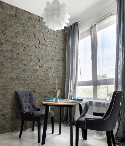 Realizace kamenného obkladu RUSTY – Rustikální vzhled v restauraci