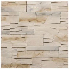 Kamenný obklad, Z BETONU, ARCTIC 1, béžová, 93 x 200 - 340 mm, tloušťka 8 - 23 mm, 0.49 m2