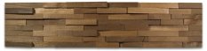 SPLITT MINI WOOD,  DUB TERMO, 8 řad, štípaný obklad (790 x 180 mm)