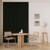 LINEA SLIM 3 drevené lamely na doske - botanic | čierna, 2650 x 150 x 30 mm