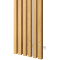 Lamely na fasádu, 6 lamel, MEDOVÝ DUB, 40 x 300 x 3000 mm, barevné varianty nosníku, HLINÍK