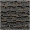 Kamenný obklad, Z BETONU, MINNESOTA 3,  černohnědá, 105 x 190, 330 mm, tloušťka 8 - 17 mm, 0.43 m2