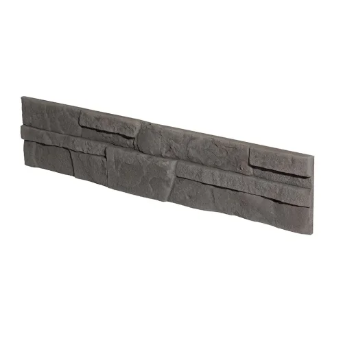 Kamenný obklad, Z BETONU, OVIEDO 3, tmavě šedá, 110 x 520 mm, tloušťka 10 - 24 mm, 0.51 m2