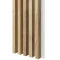 Dřevěné lamely ŠIROKÉ na BÍLÉ desce (MDF), DUBOVÁ DÝHA, 46 x 300 x 2750 mm (0,825 m2)