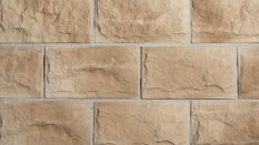 Betonový obklad, Z BETONU, ROMA 1, hnědá, 160 x 285 mm, tloušťka 16-27 mm, 0.75 m2