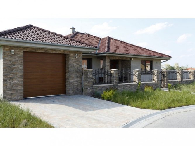 Betonový obklad, Z BETONU, GRENADA 1 - russet, hnědá, 550 x 117 mm, tloušťka 22-38 mm, 0.32 m2