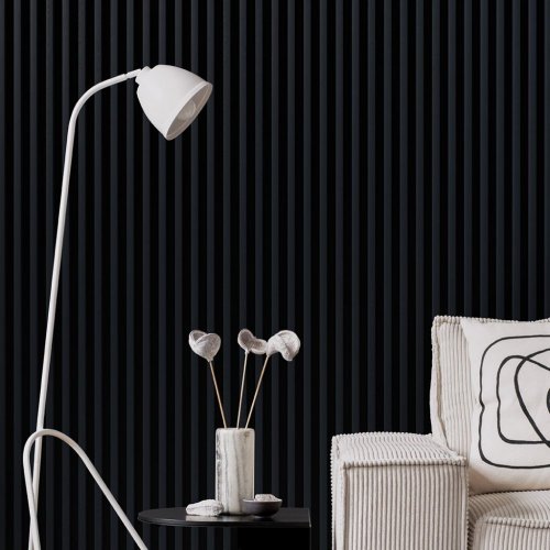LINEA COMFORT 5 dřevěné lamely na desce - woodblue | černá, 2650 x 246 x 30 mm