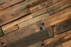 VZORKA - DREVENÁ LODNÍ MOZAIKA - OBKLADOVÝ PANEL - ROZMER VZORKU: 200 x 150 mm