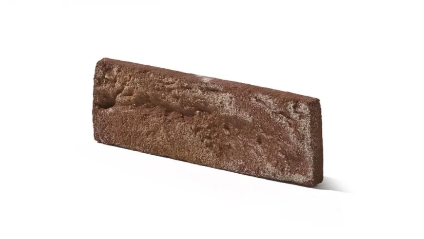Cihlový obklad, Z BETONU, COUNTRY 668, tmavě hnědá, 205 x 62 mm, tloušťka 14-17 mm, 1 m2