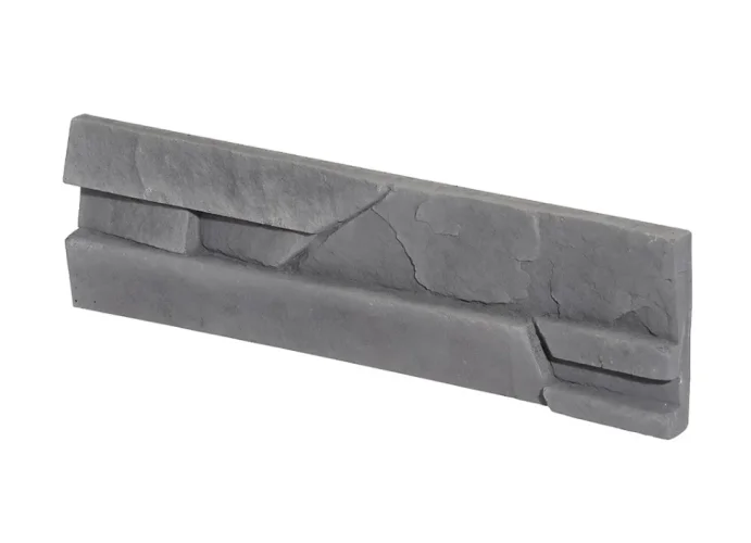 Betónový obklad, Z BETÓNU, MADERA 2, stredne sivá, 93 x 200 - 340 mm, hrúbka 8-23 mm, 0.49 m2