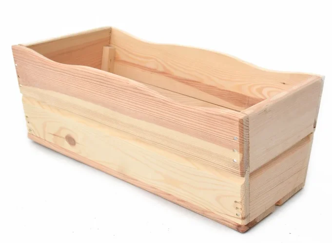Truhlík 44 / 64 cm - zelený, hnedý, prírodný - Farba: Stredne hnedá, Rozmer: 170 x 440 x 220 mm