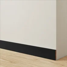 Soklová lišta - ČIERNA, 80 x 16 x 2750 mm (šírka x hĺbka x dĺžka)