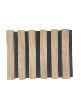 ATYPICKÝ PRODUKT - Akustický panel - DUB PRÍRODNÝ, MDF + FÓLIA FINISH 3D, ČIERNY akustický podklad FILC, 300 x 220 mm
