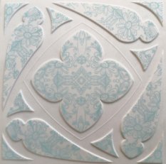 Stropní kazety moderní design - DAISY ZELENÁ , 495 x 495 x 3 mm